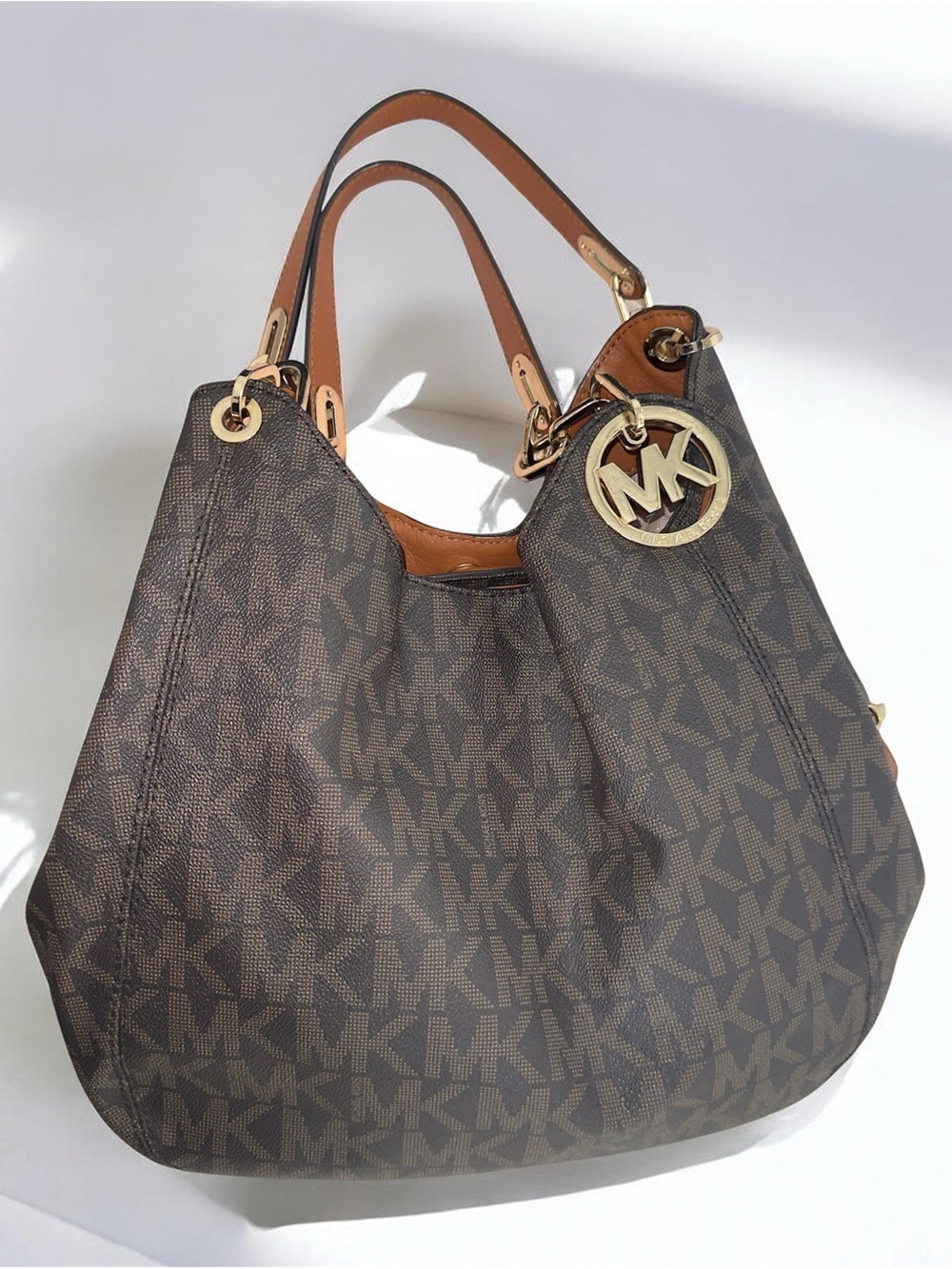 Michael Kors💝💝Brown Logo Hobo Bag - Picture 9 of 9